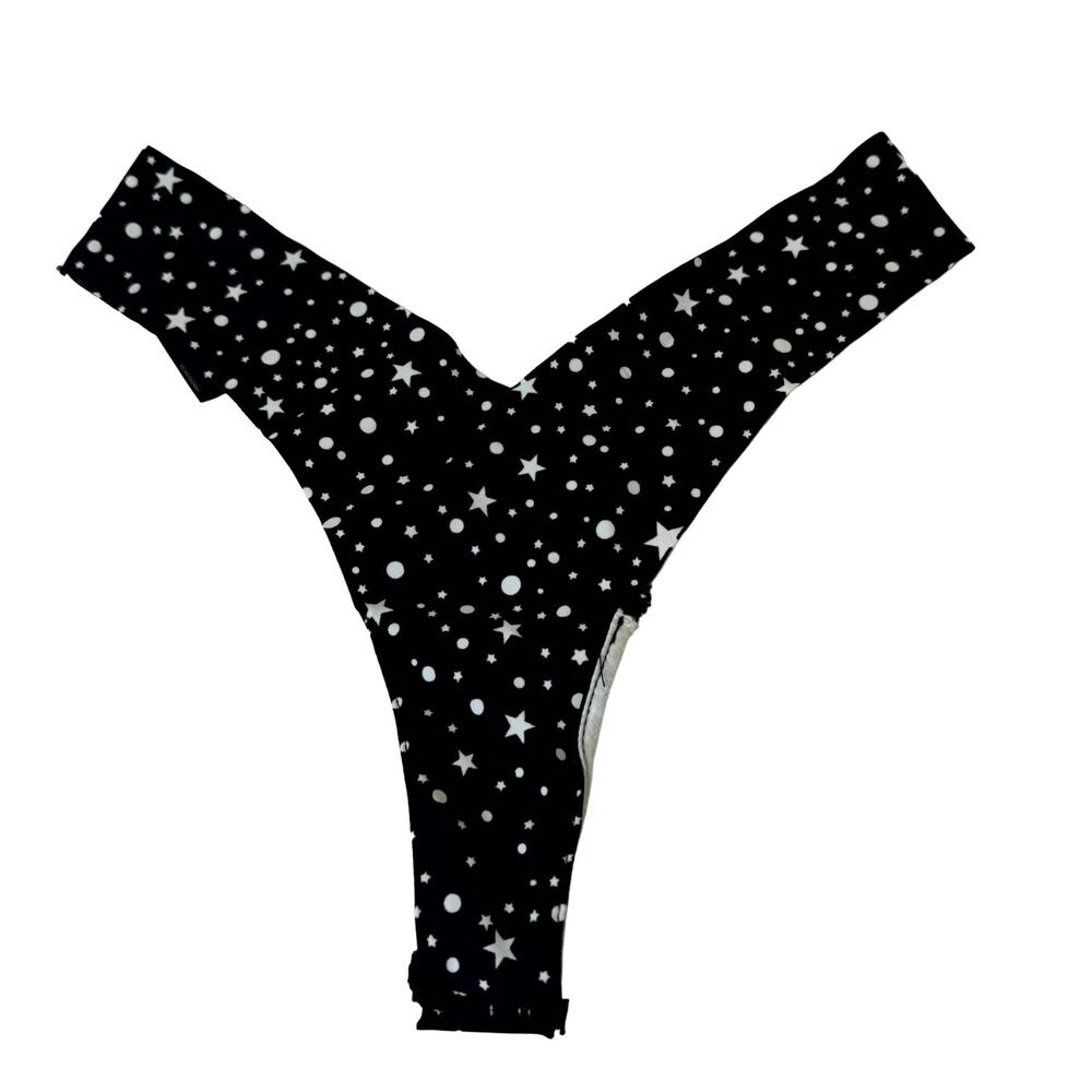 Out From Under Seamless V Front Bikini Botton - Black NWOT Size Small